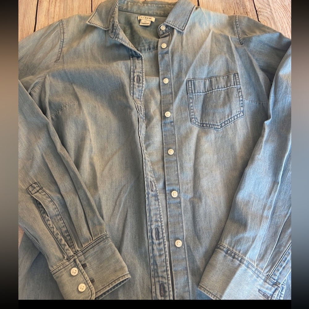 J crew chambray shirt size xs